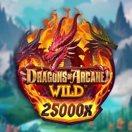 Dragons of Arcane Wild logo by Foxium at Stonevegas Casino