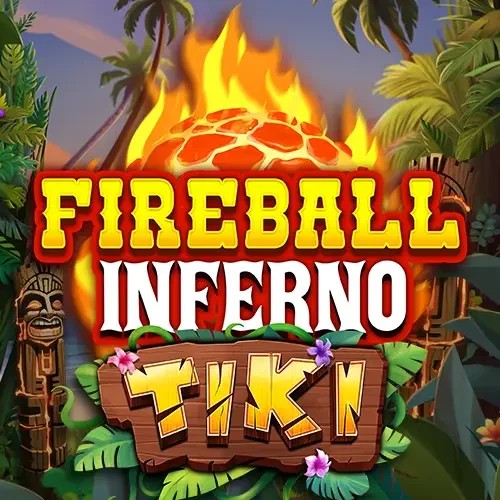 Slots logo of Fireball Inferno Tiki from NetEnt at Stonevegas Casino