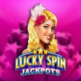 Lucky Spin Jackpots slot logo by Novomatic at Stonevegas Casino