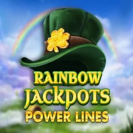 Rainbow Jackpots Power Lines logo by Red Tiger Gaming Stonevegas Casino