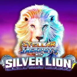 Stellar Jackpots with Silver Lion logo – Jackpots by Lightning Box Game at Stonevegas Casino